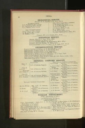 Government of India, Botanical Survey