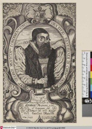 DNI Georgi Mountaine Londinensis Episcope Viva Effig: Reverendi in Christo Patris