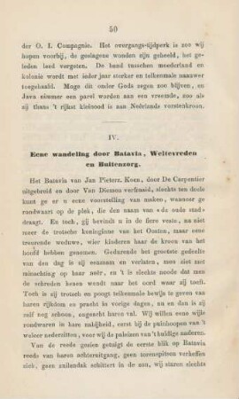 IV. Eene wandeling door Batavia, Weltevreden en Buitenzorg