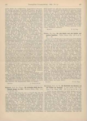 488-489 [Rezension] Herrmann, Wilhelm, Die Gewissheit des Glaubens und die Freiheit der Theologie. 2., neu bearb. Aufl