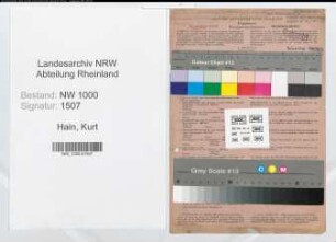 Entnazifizierung Kurt Hain, geb. 04.02.1922 (Postbeamter)