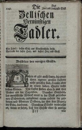 1742. Das Zwei und funfzigste Stük.