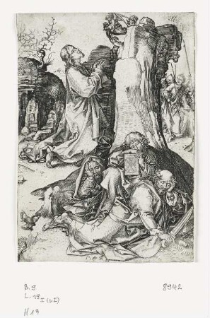 Christus am Ölberg, Blatt 1 der Folge "Passion Christi"