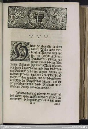 Leichenpredigt : Denck- und Ehren-Seule