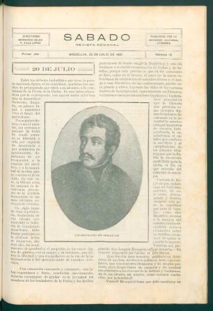 20 de Julio : [Editorial para la Fiesta de la Patria]