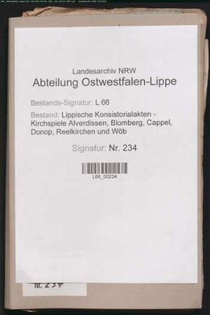 Besetzung der Küsterstelle