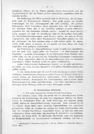 1. Die mikroskopische Dunkelfeldbeleuchtung.