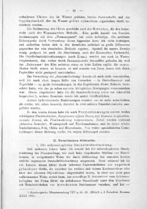 1. Die mikroskopische Dunkelfeldbeleuchtung.