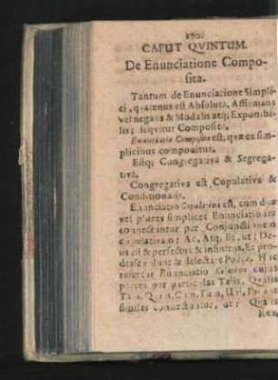 Caput Quintum. De Enunciatione Composita.