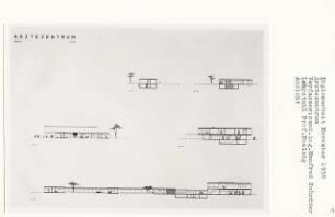 Ärztezentrum, Berlin-Charlottenburg (Diplomarbeit bei Peter Poelzig): Schnitte 1:200