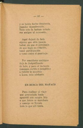 En busca del Mataco