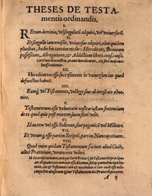 Theses de testamentis ordinandis : in academia Argentoratensi propositae