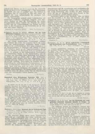 181 [Rezension] Schmetz, Wilhelm, Wilhelm van der Lindt (Wilhelmus Lindanus). Erster Bischof von Roermond (1525 - 1588)