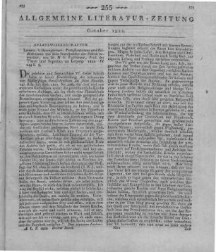 Tzschirner, H. G.: Protestantismus und Katholicismus aus dem Standpuncte der Politik betrachtet. Leipzig: Baumgärtner 1822