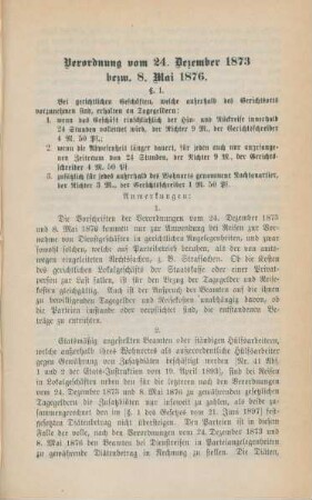 Verordnung vom 24. Dezember 1873 bezw. 8. Mai 1876