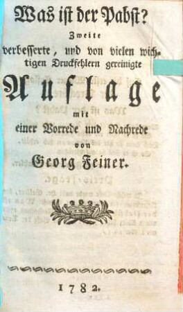 Was ist der Pabst?