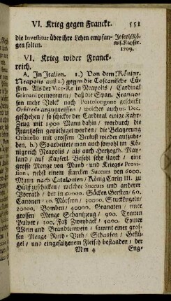 VI. Krieg wider Franckreich.