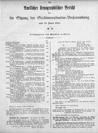 No. 22, 13. Juni 1901