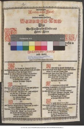 Unterthänigster Freuden-voller Zuruff/ an dem höchsterfreulichen HochFürstl. Geburts-Tag/ Des ... Herrn Fridrichs/ Herzogen zu Sachsen ...