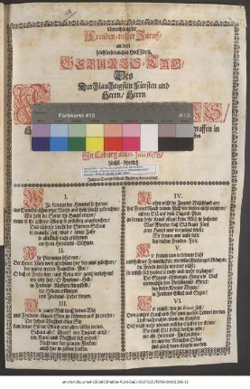 Unterthänigster Freuden-voller Zuruff/ an dem höchsterfreulichen HochFürstl. Geburts-Tag/ Des ... Herrn Fridrichs/ Herzogen zu Sachsen ...
