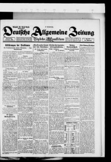 Deutsche allgemeine Zeitung : DAZ ; [...] : Ausgabe Groß-Berlin, Morgenblatt