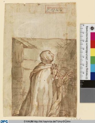 Betende Nonne mit Rosenkranz (Heilige Syncletica?)