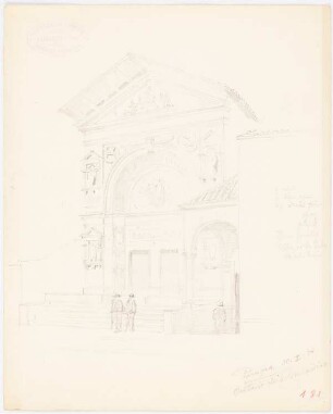 Oratorio di San Bernardino, Perugia: Portal