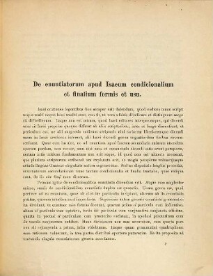 De enuntiatorum apud Isacum condicionalium et finalium formis et usu