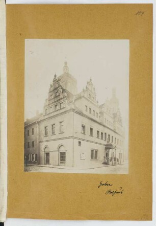 Rathaus, Guben: Ansicht (aus: Skizzen- und Fotoalbum 28)