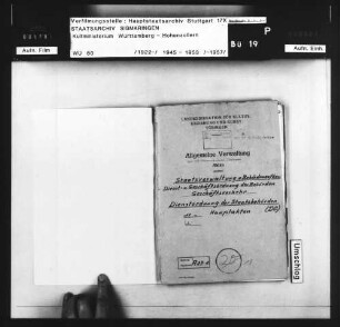 Dienstordnung der Staatsbehörden