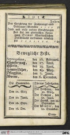 Bewegliche Feste