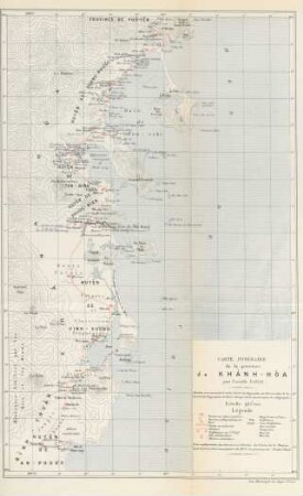 Carte itinerire de la provinee de Khán-Hòa