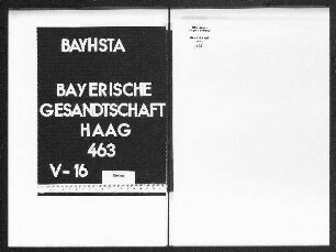 Abschriften von Denkschriften verschiedener Gesandter an die Generalstände