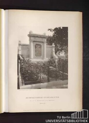 Serie I. No. 113. Begräbnisstätte Mohr auf dem St. Matthäi-Kirchhofe. Berlin.