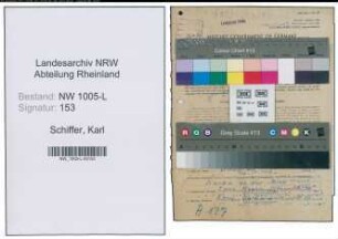 Entnazifizierung Karl Schiffer , geb. 27.07.1916 (Hilfsaufseher)