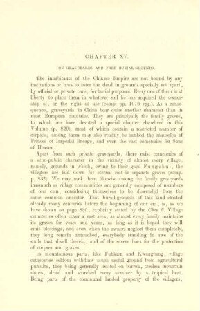Chapter XV. On graveyards and free burial-grounds