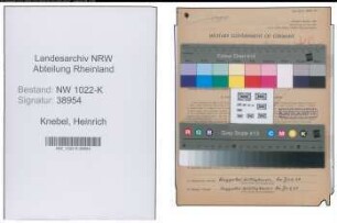 Entnazifizierung Heinrich Knebel , geb. 19.02.1900 (Arzt)