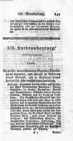 XII. Kurbrandenburg