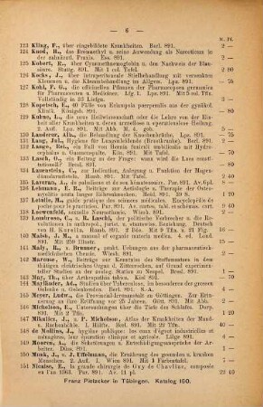 Katalog. 160. 1891