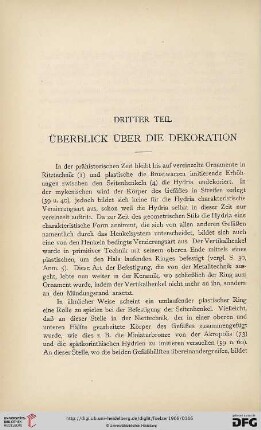 Dritter Teil: Überblick über die Dekoration