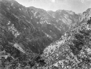 Schlucht : Blick in eine Schlucht.