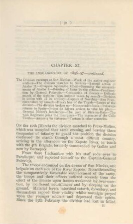 Chapter XI. The insurrection of 1896-97 - continued