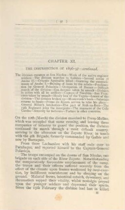 Chapter XI. The insurrection of 1896-97 - continued