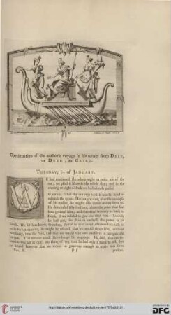 The continuation of the author's voyage his return from DEIR, or DERRI, to CAIRO