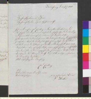 Brief von Merker, Paul an Goethe, Johann Wolfgang von