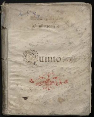 Weltliche Vokalmusik. Quinto : 16. Jh.
