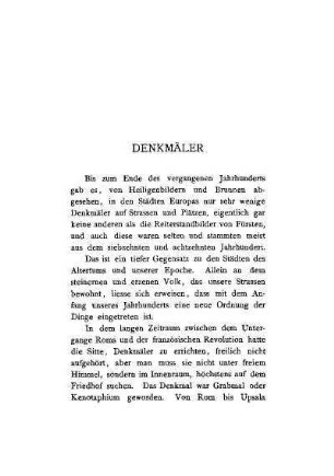 Denkmäler