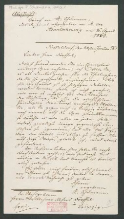 Brief an Alfred Dörffel : 20.01.1851