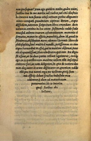 M. Tvllii Ciceronis De Philosophia ... Pars. 2, Id Est De natura deorum libri III., De diuinatione libri II., De fato liber I. ...