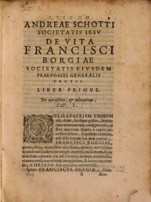De vita Francisci Borgiae ... libri IV.